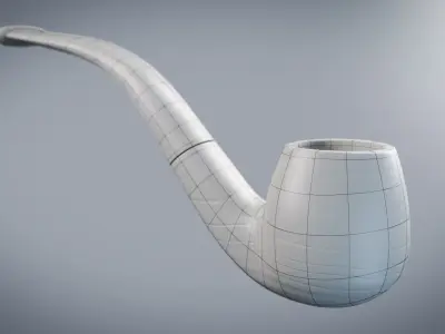 Smoking Pipe Low-poly 3D model buy