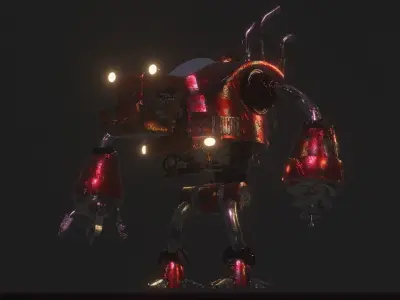 Sci-Fi  Robot pudge 3D model 3D model