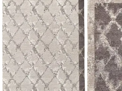 HAMZEH HAND-KNOTTED RUG 3D model