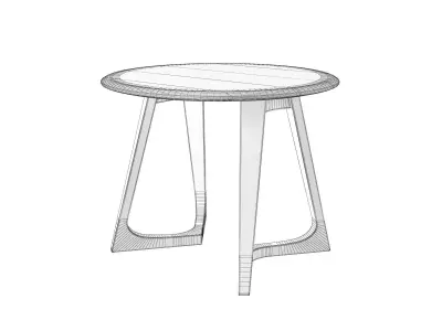 Twist Night Round Table 3D model