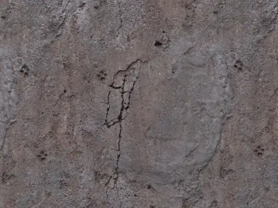 Damaged Concrete Floor PBR Texture