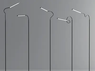 Led Floor Lamp Collection 3D model