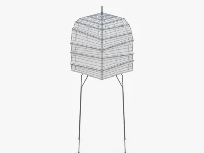 1452 - Floor Lamp Low-poly 3D model