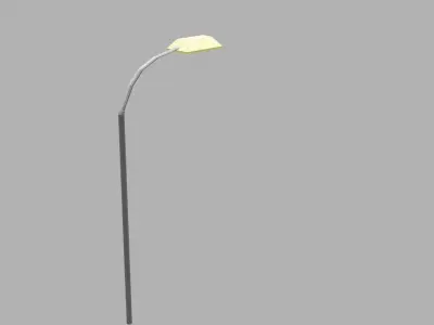 Lamp Post  Low-poly 3D model