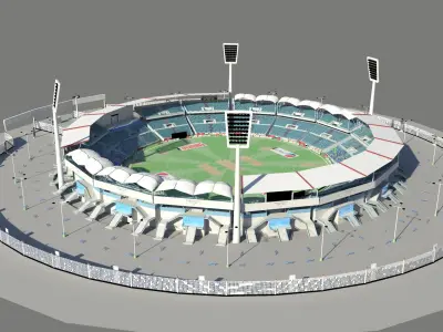 Cricket Stadium 3D model