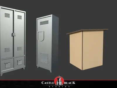 Classroom Asset Pack Low-poly 3D model