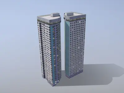 MSK Building 22 Low-poly 3D model