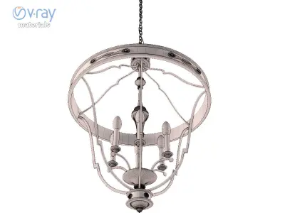6 Light Foyer Fixture 3D model