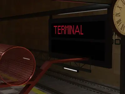 Metro station 3D model get