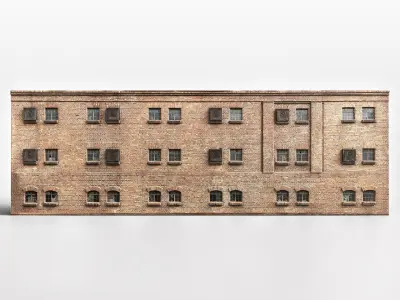 Abandoned Factory-Apartment Realistic Asset Low-poly 3D model