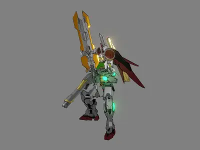 Attacker Gundam 23 A 3D model