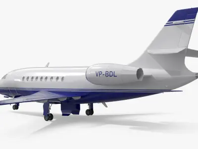  Business Jet Dassault Falcon 2000 Blue 