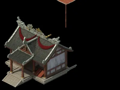 Game City - Building - Armor Shop 2701 3D model