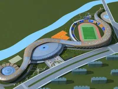 Gymnasium 1 3D model