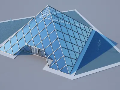 Glass Pyramid 3D model