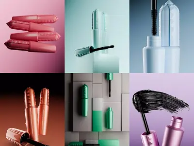 Ultimate Cosmetic Scenes Pack of 6 Setups for Blender 3D model