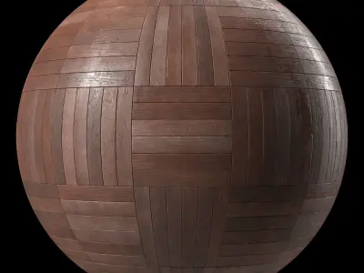 Parquet Materials 30- Parquet By Old Wood Damaged - Sbsar PBR 4k Texture