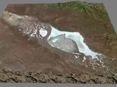 Soda Lake 3D model