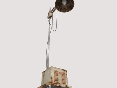 Abandoned Medical Floor Lamp 3D model