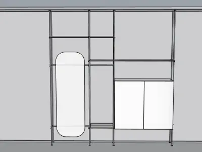 Wardrobe Light frame 3D model