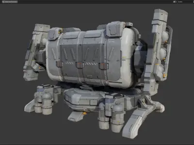 scifi-model546 robot 3D model