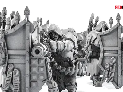 Janissaries - Heavy Support Squad of the Imperial Force 3D print model