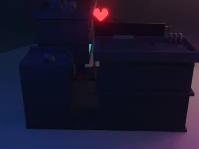 Cyberpunk city 3D model