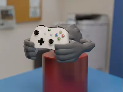 Geodude Controller Stand 3D print model