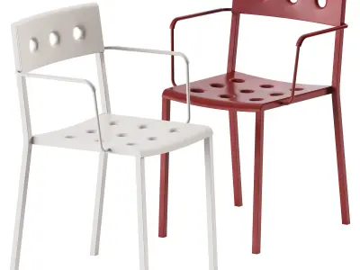 Balcony Dining Armchair and Table by Hay 3D model