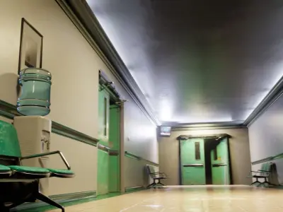 hospital scene with pbr game ready assets 3D model