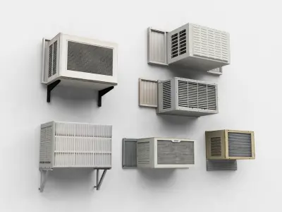 25 Air Conditioner Outdoor Units 3D model