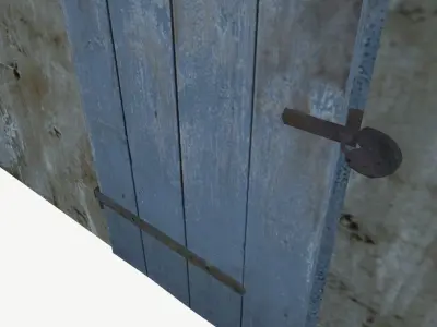 Crypt or a cottage  Low-poly 3D model