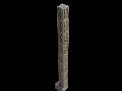 432 Park Ave - NYC Low-poly 3D model