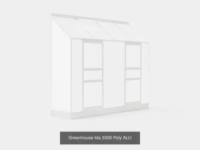 Collection of Greenhouse Ida 3300 Poly - 3 Models 3D Model Pack