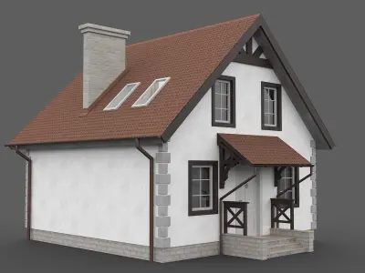 Cottage house numbers 3D model