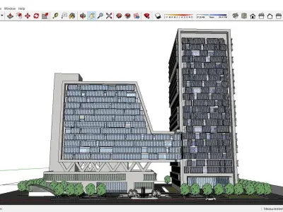 Sketchup Hotel G7 3D model