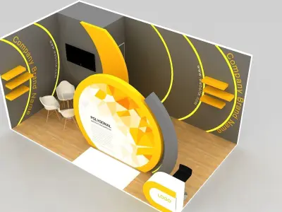 exhibition design 3D model