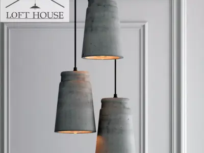 Hanging lamp LOFT HOUSE P-184 3D model