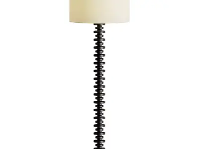 Fishbone Floor Lamp 3D model