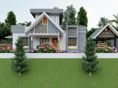 single story house  3D model