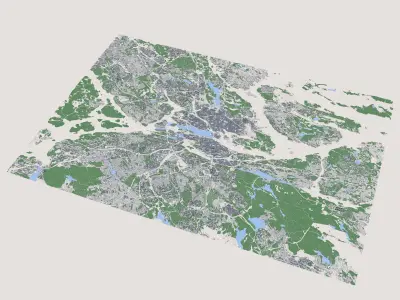 Stockholm City Sweden 3D model