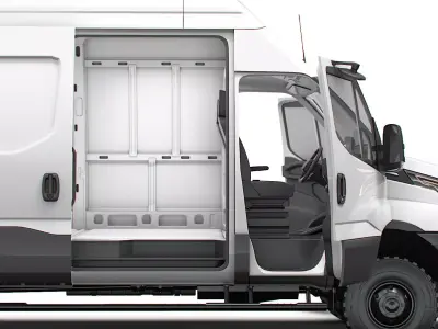 Iveco Daily Van L4H3 4x4 HQ Interior 2026 3D model