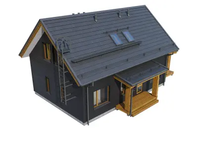 Alpine house Glawdel 3D model