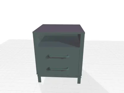 Mastrangelo Drawer End Side Nighstand  Table 3D model