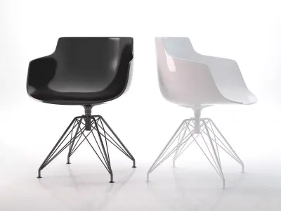 Flow Armchair 4-legged LEM 3D model