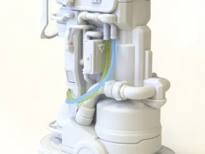 MECS70-B Stasis Pod 3D print model