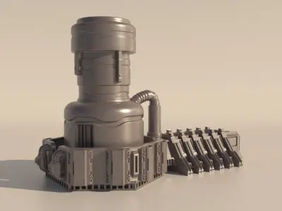 SCI-FI STORAGE TANK for 3Dprint 3D print model