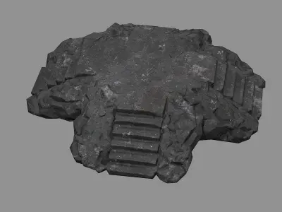 Staris Rock 08 Low-poly 3D model