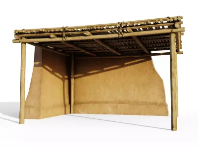 Basic Shelter Low-poly 3D model