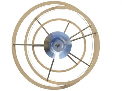 Modern Chandelier 3D model 5